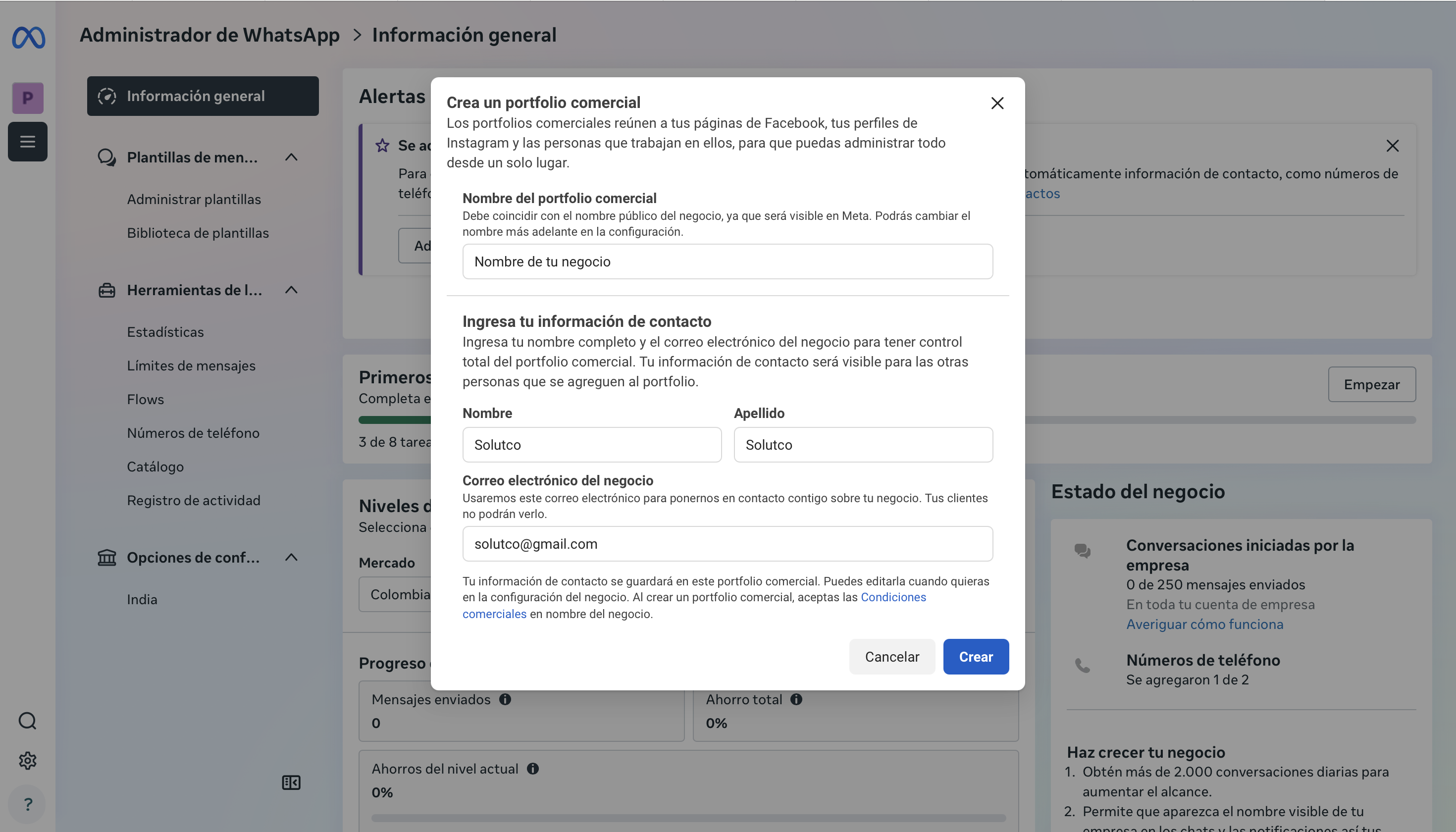 Formulario completado
